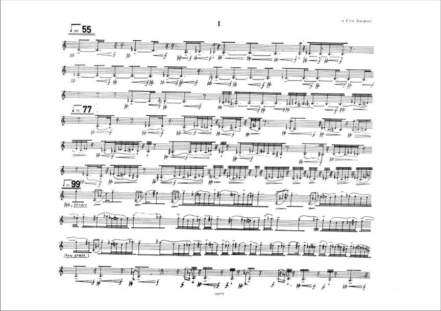 Ombra - 2 Pezzi Per Clarinetto Contrabbasso (1984) - pro klarinet